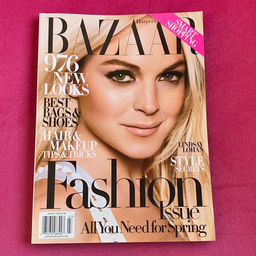 Vintage Harper’s Bazaar March 2008 Lindsay Lohan